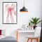 Stupell Industries Watercolor Pink Bow Illustration Framed Giclee, design by LSR Design Studio